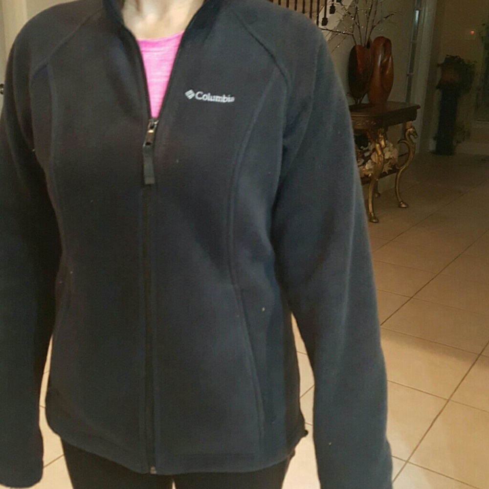 Front zippered fleece jacket